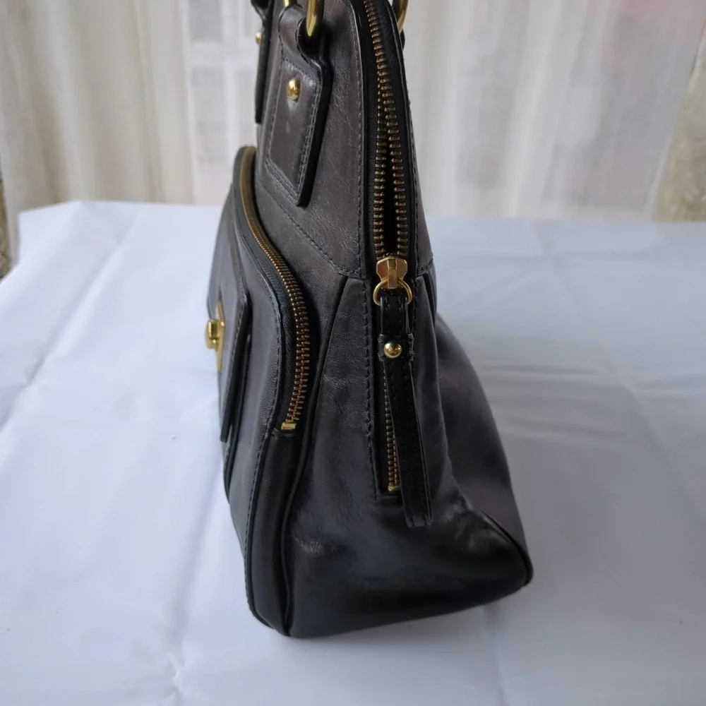 Banana Republic Vintage Black Leather Bag - Picture 6 of 12